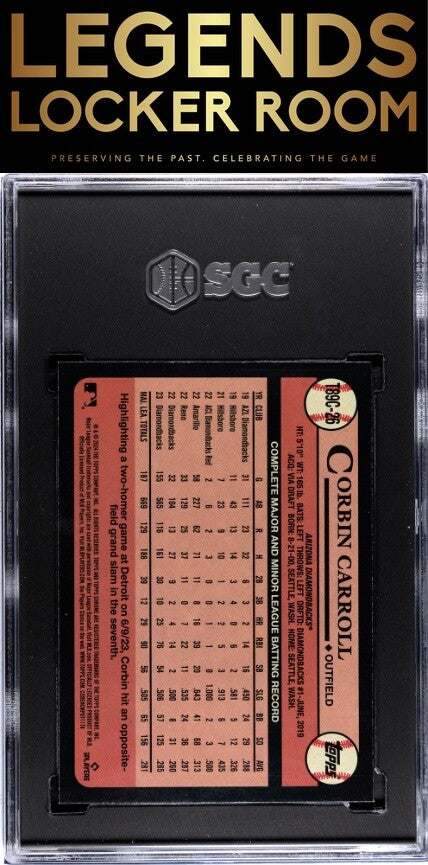 2024 Topps #T89C-26 Corbin Carroll Chrome '89 Design SGC 9