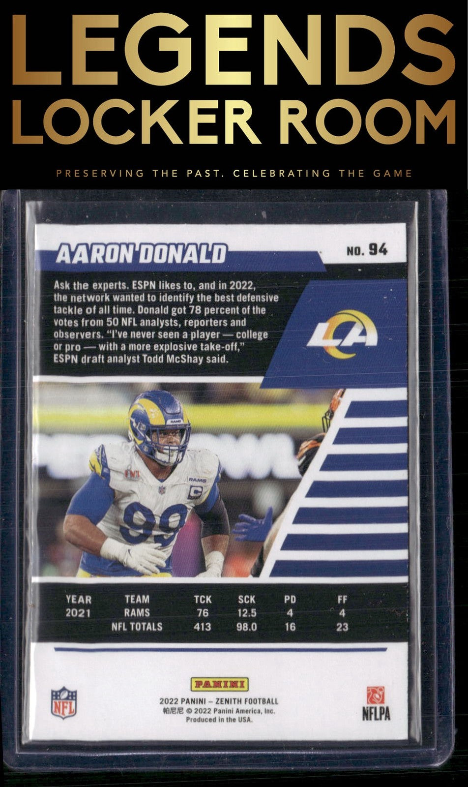 2022 Zenith #94 Aaron Donald