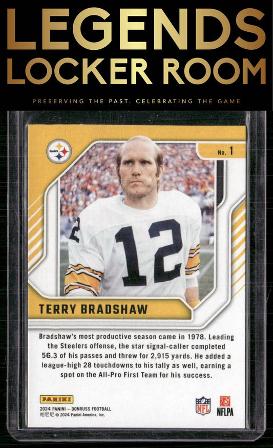 2024 Donruss #1 Terry Bradshaw The Legends Series