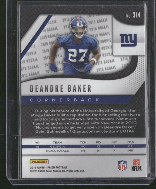 2019 Panini Prizm #314 Deandre Baker