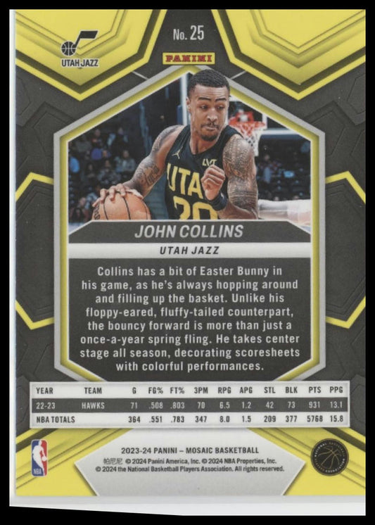 2023-24 Panini Mosaic #25 John Collins