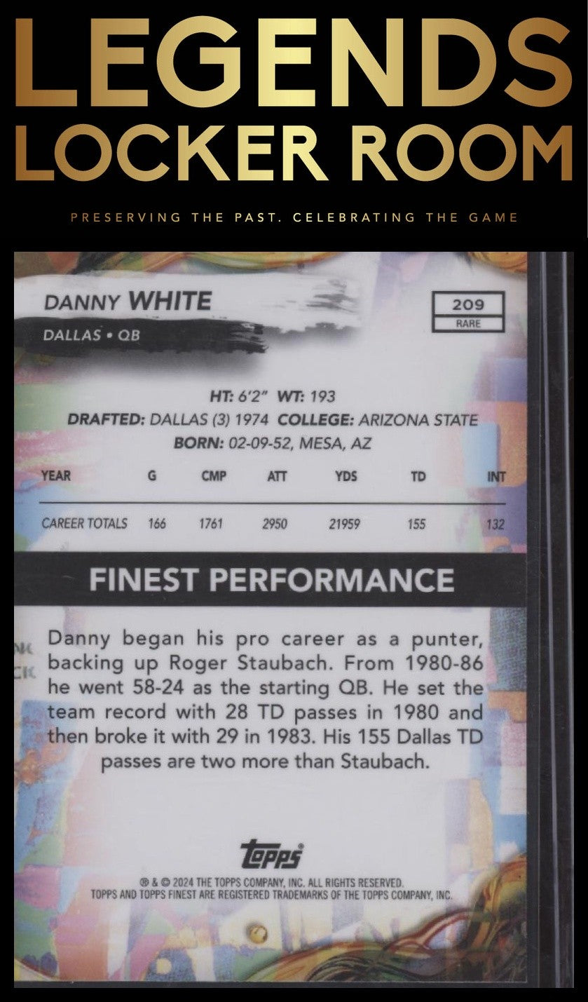 2024 Finest #209 Danny White Sky Blue Refractor #/150