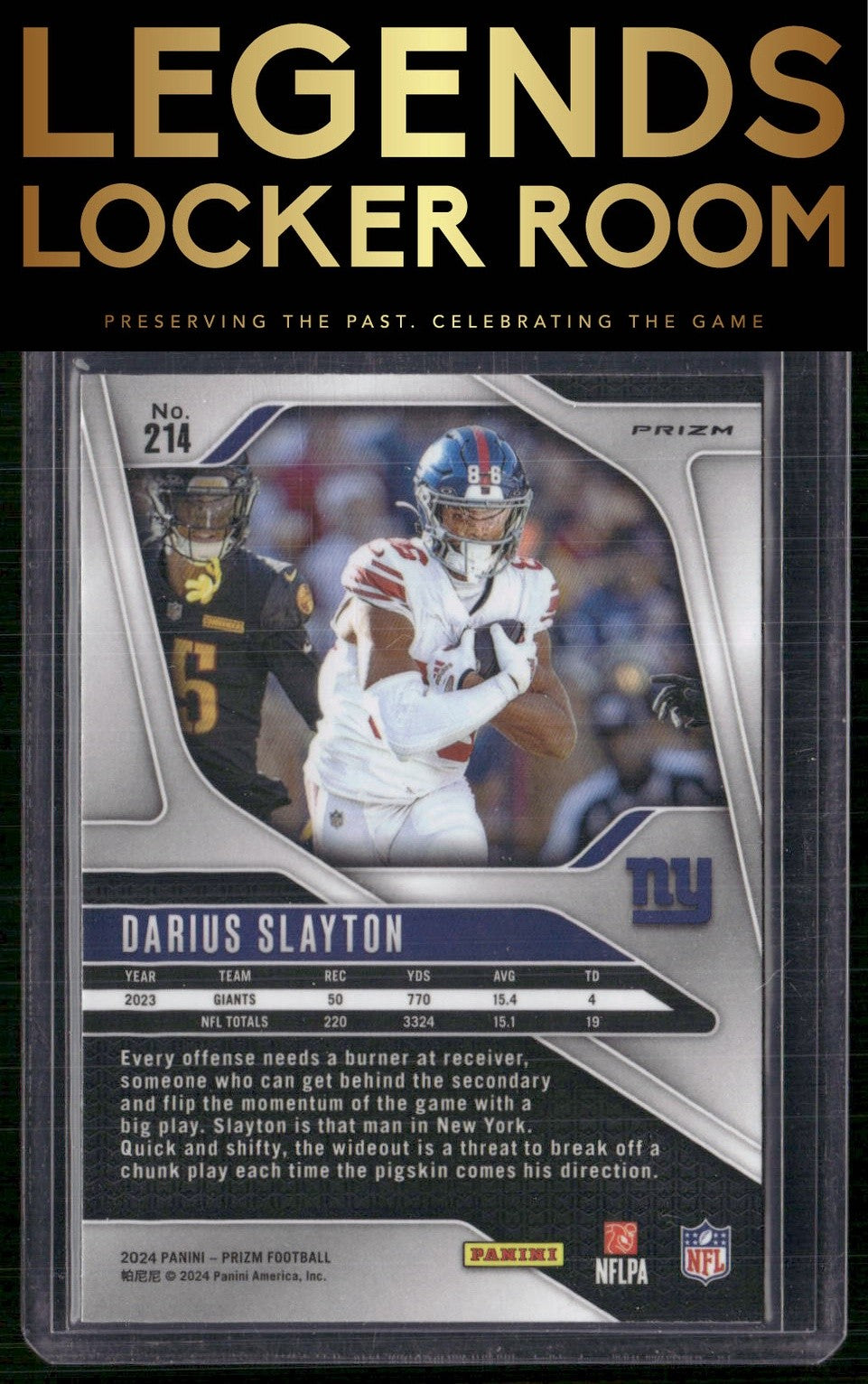 2024 Panini Prizm #214 Darius Slayton Snakeskin