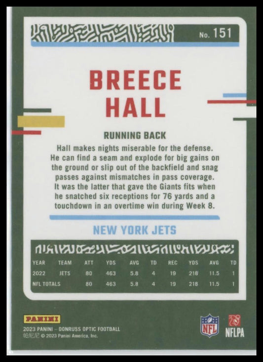 2023 Donruss Optic #151 Breece Hall