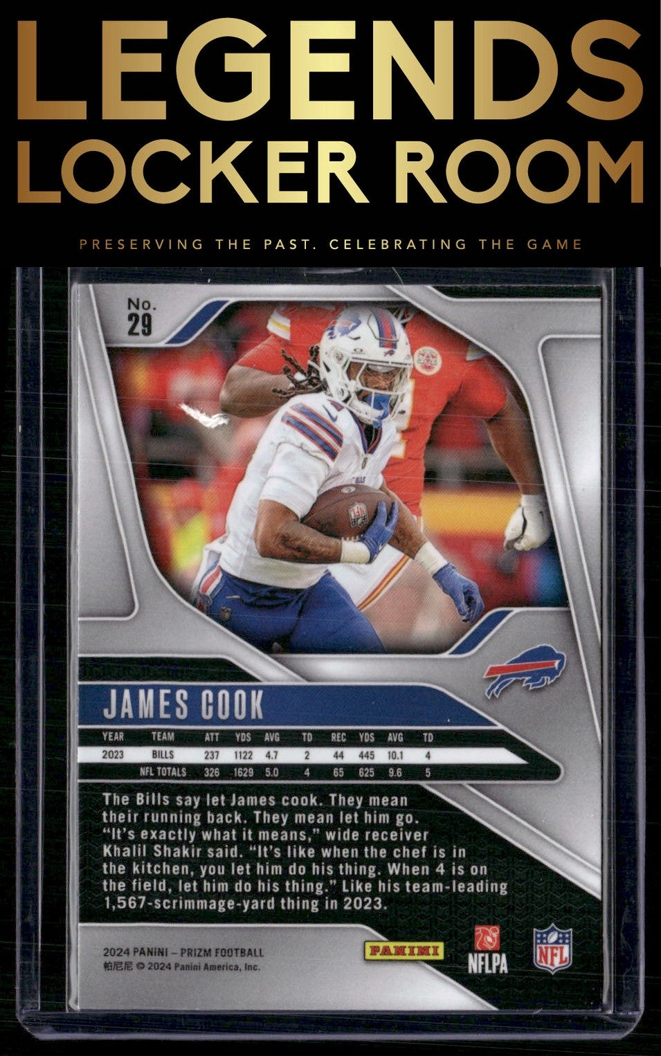 2024 Panini Prizm #29 James Cook