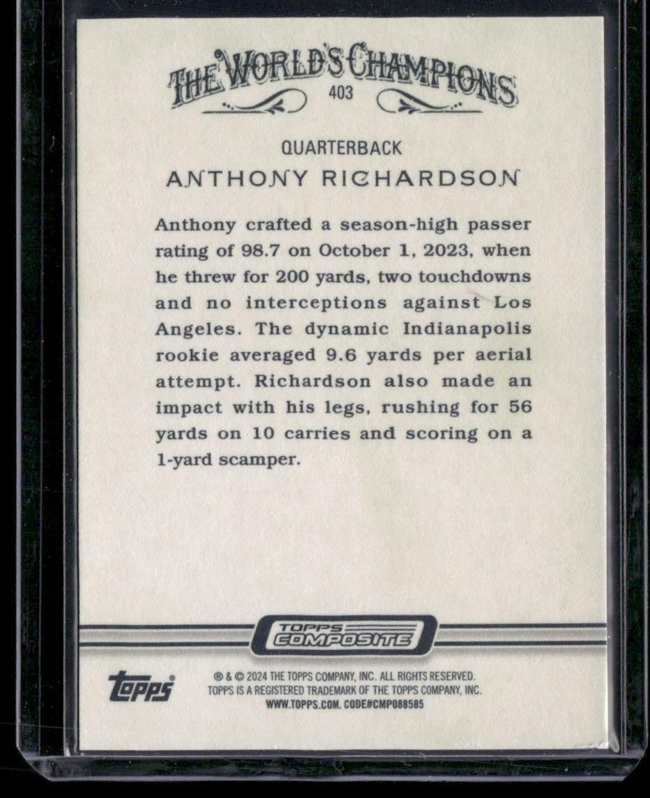 2023 Topps Composite #403 Anthony Richardson