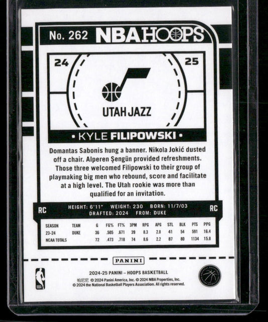 2024-25 Hoops #262 Kyle Filipowski