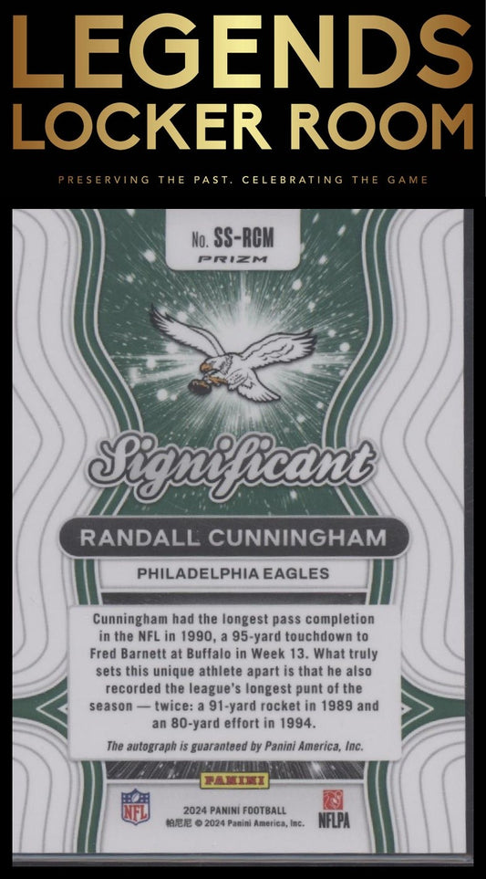 2024 Panini Prizm #SS-RCM Randall Cunningham Significant Signatures