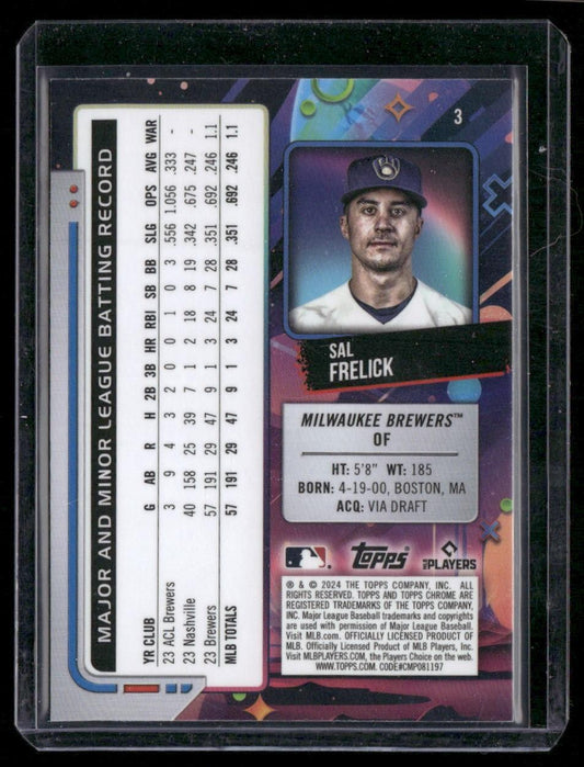 2024 Topps Chrome Cosmic #3 Sal Frelick