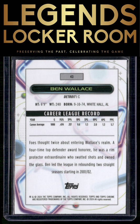 2023-24 Topps Chrome Cosmic #43 Ben Wallace
