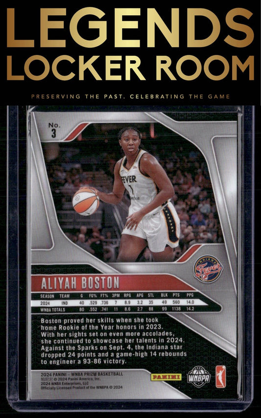2024 Panini Prizm WNBA #3 Aliyah Boston