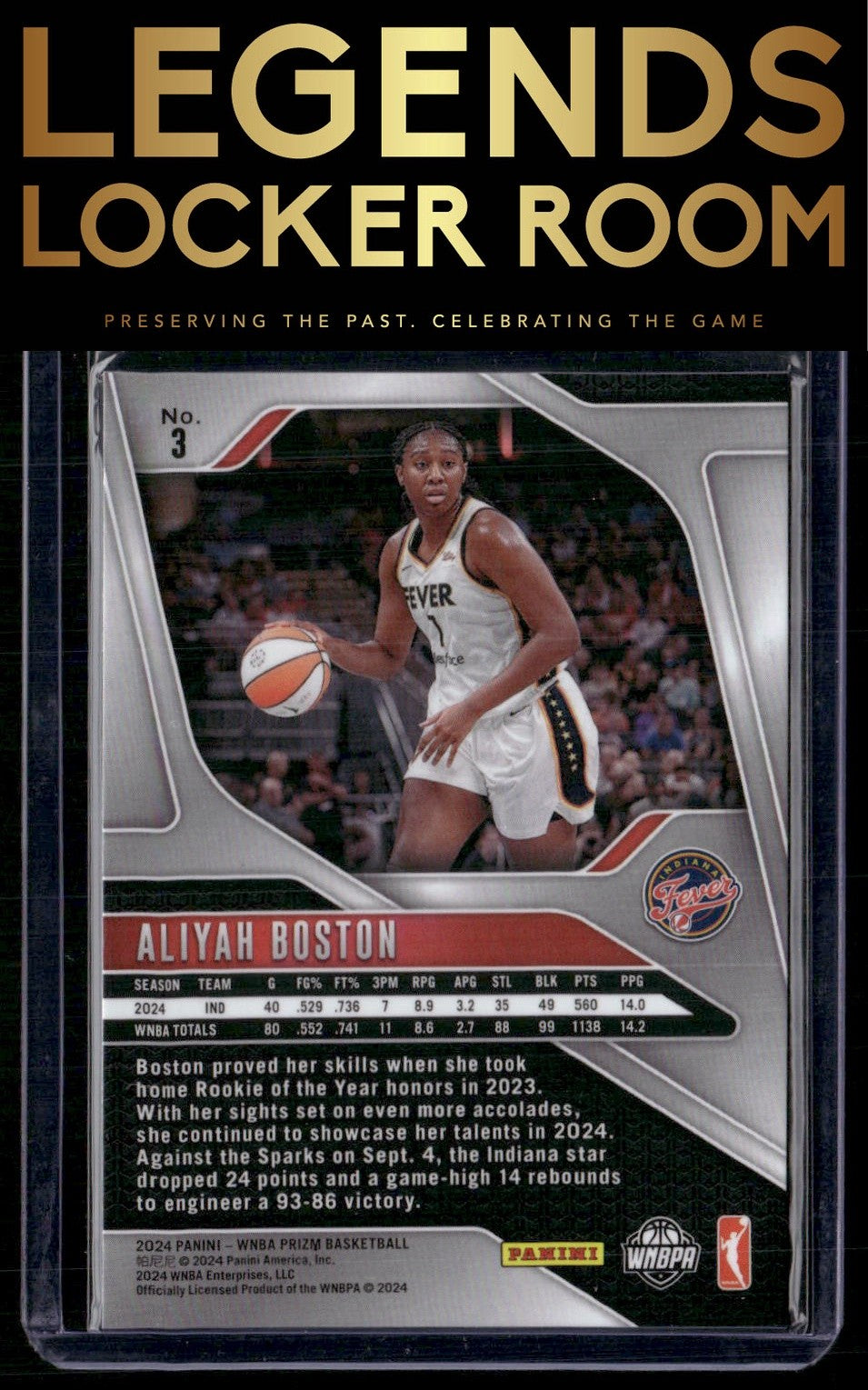 2024 Panini Prizm WNBA #3 Aliyah Boston