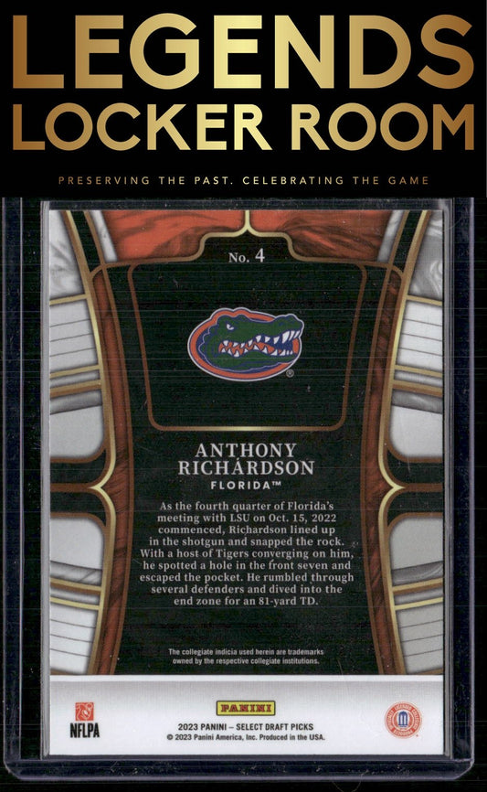 2023 Panini Select Draft Picks #4 Anthony Richardson