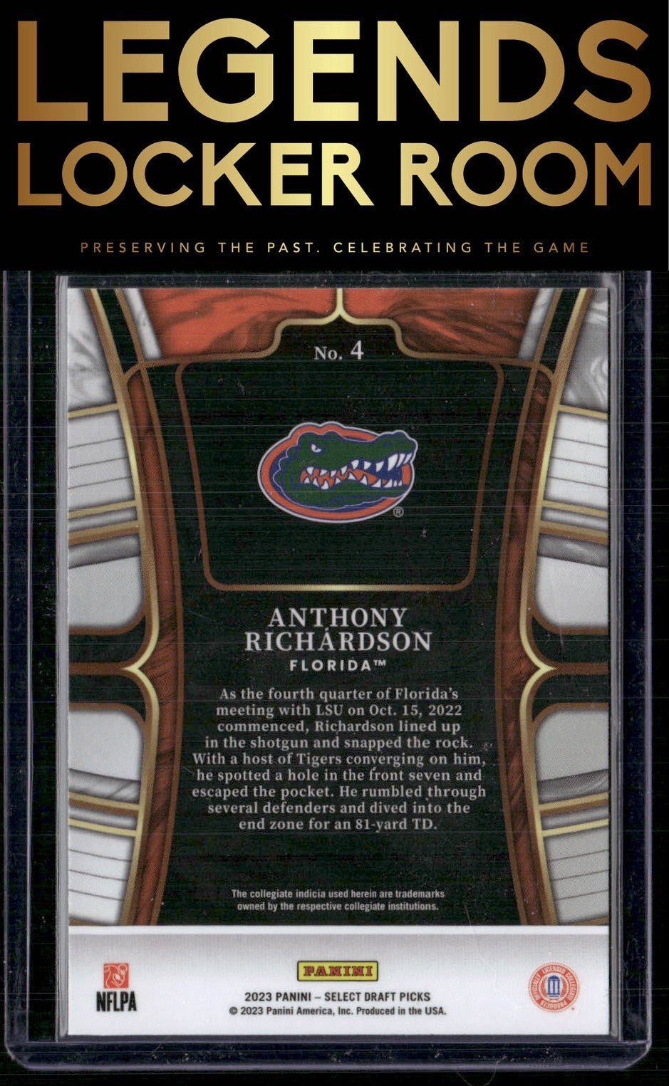 2023 Panini Select Draft Picks #4 Anthony Richardson