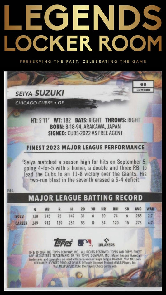 2024 Finest #68 Seiya Suzuki