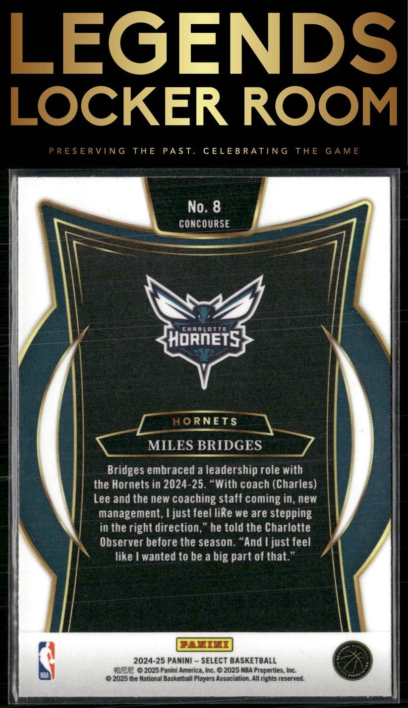 2024-25 Panini Select #8 Miles Bridges