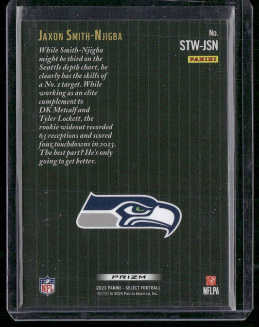 2023 Panini Select #STW-JSN Jaxon Smith-Njigba Score Select Throwback Prizm