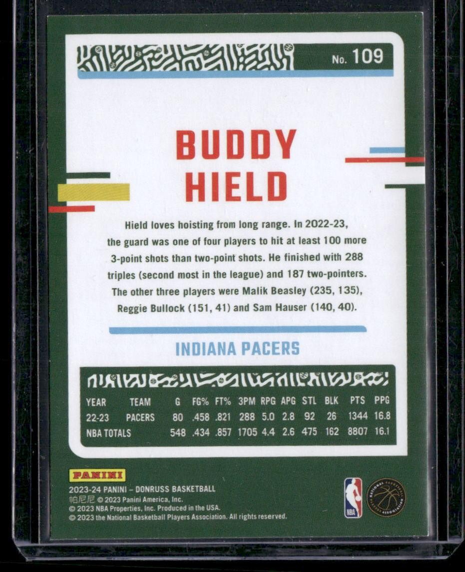 2023-24 Donruss #109 Buddy Hield