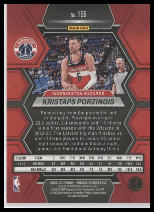2022-23 Panini Mosaic #155 Kristaps Porzingis
