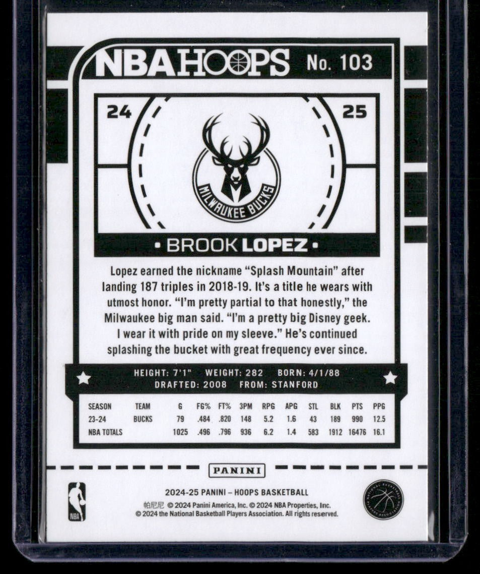 2024-25 Hoops #103 Brook Lopez