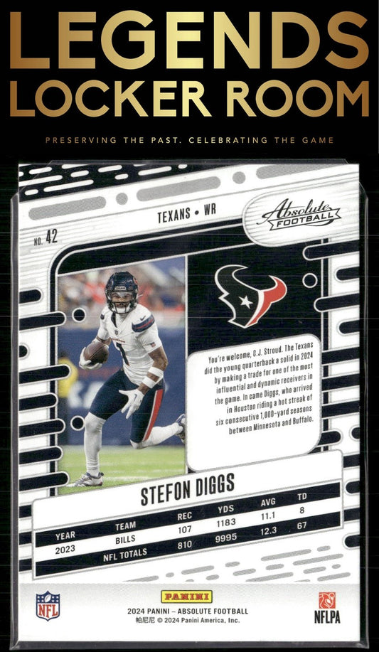 2024 Panini Absolute #42 Stefon Diggs
