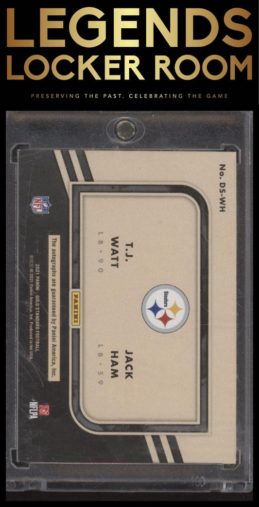 2024 Panini Gold Standard #DS-WH Tj Watt / Jack ham Double Standard /10
