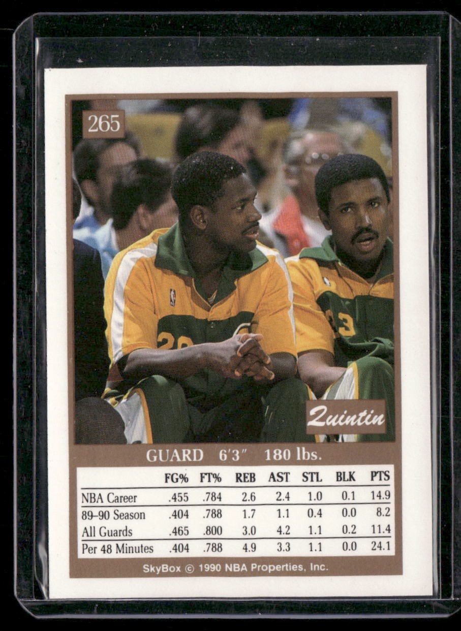 1990-91 SkyBox #265 Quintin Dailey