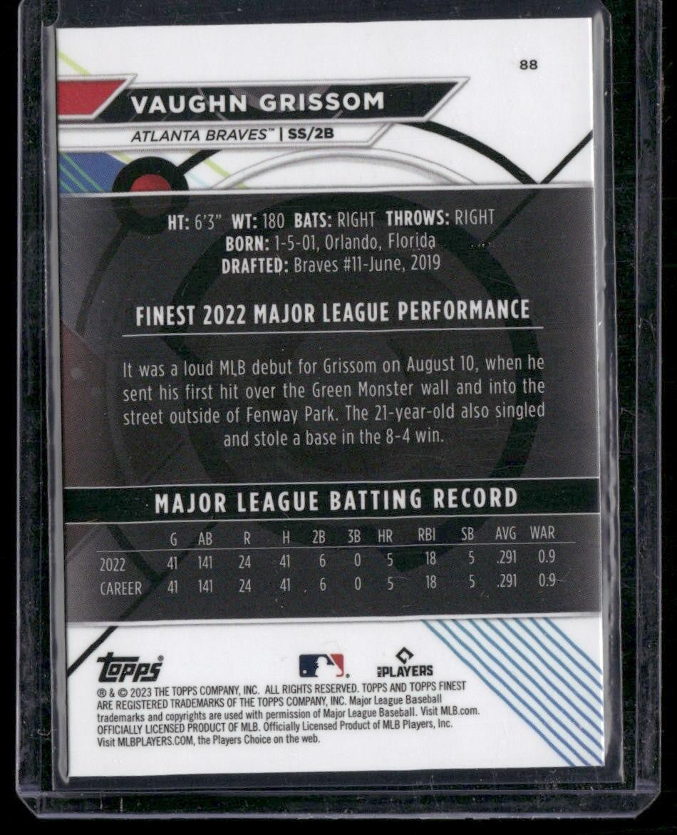 2023 Finest #88 Vaughn Grissom