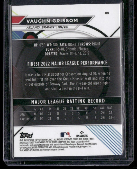 2023 Finest #88 Vaughn Grissom