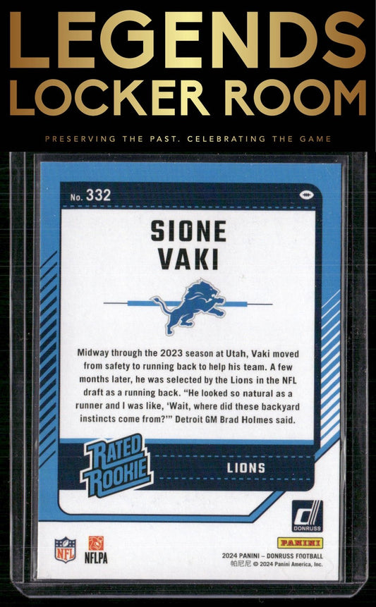 2024 Donruss #332 Sione Vaki