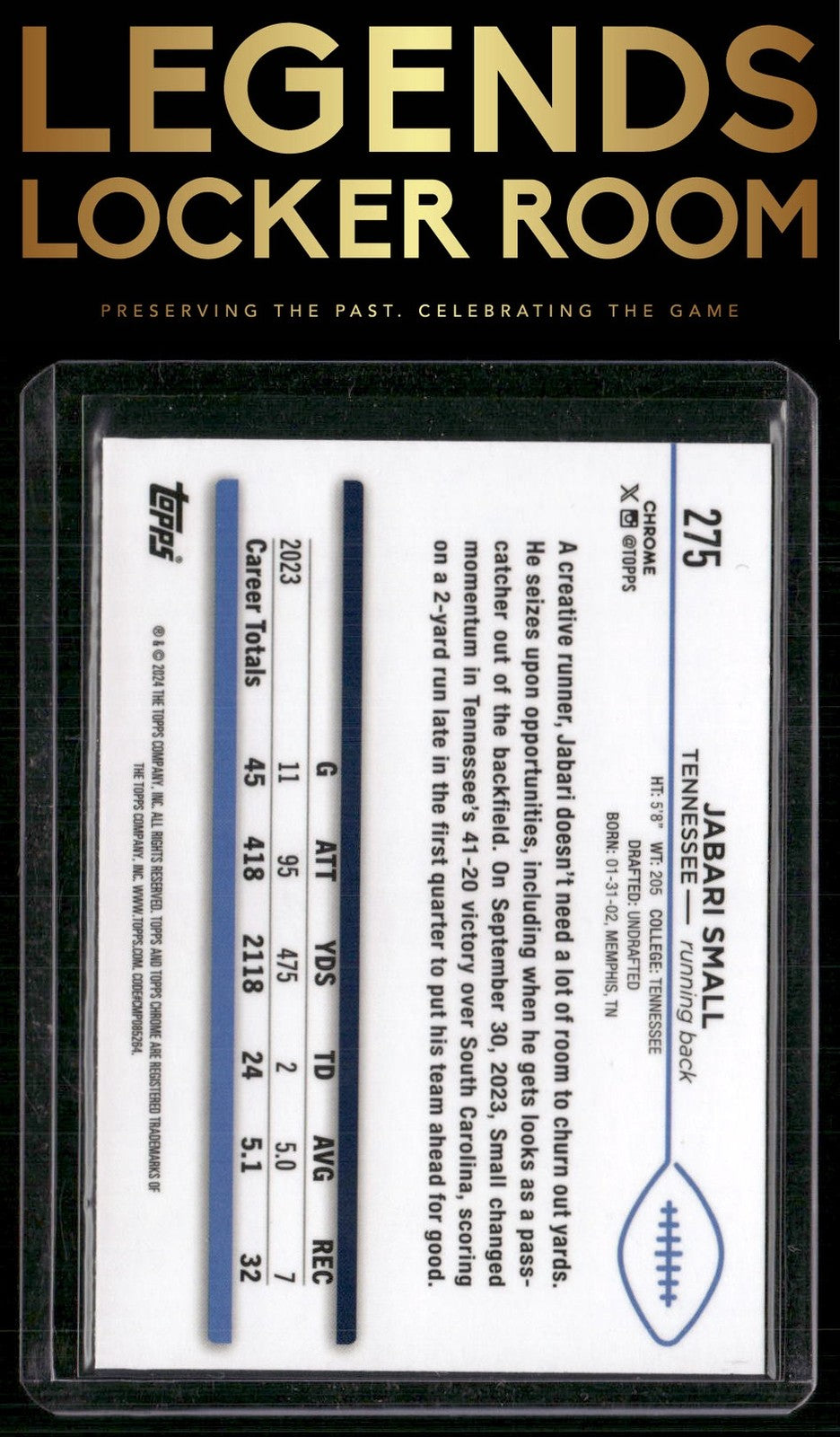 2024 Topps Chrome #275 Jabari Small