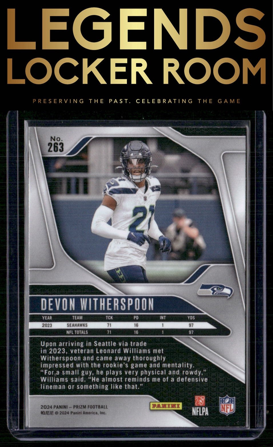 2024 Panini Prizm #263 Devon Witherspoon