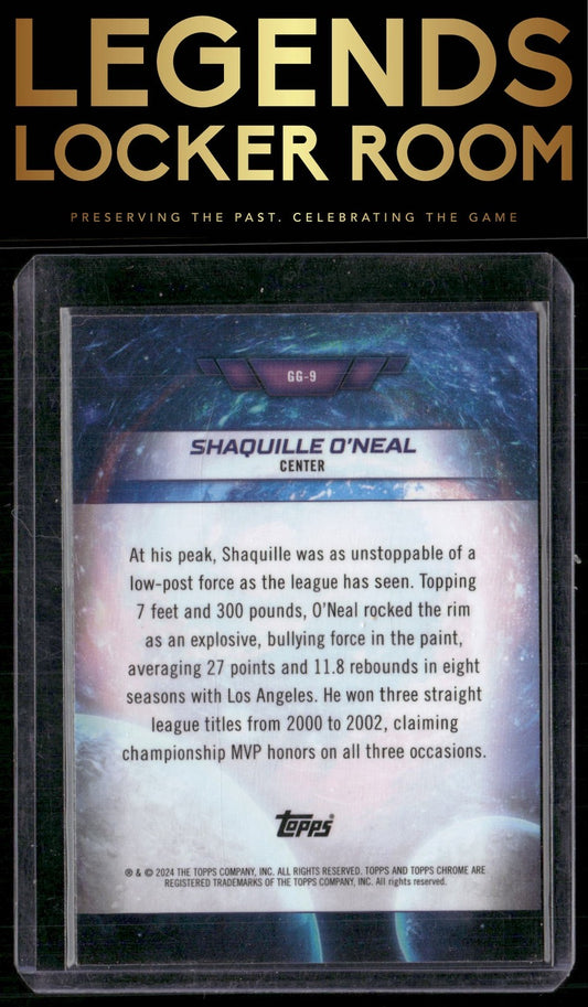 2023-24 Topps Chrome Cosmic #GG-9 Shaquille O'Neal Galaxy Greats