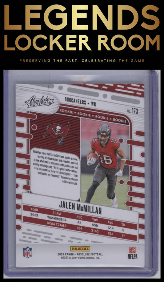 2024 Panini Absolute #173 Jalen McMillan Blue Spectrum #/50