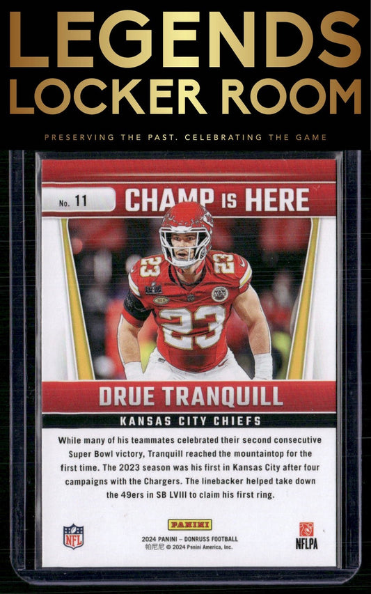 2024 Donruss #11 Drue Tranquill Champ is Here