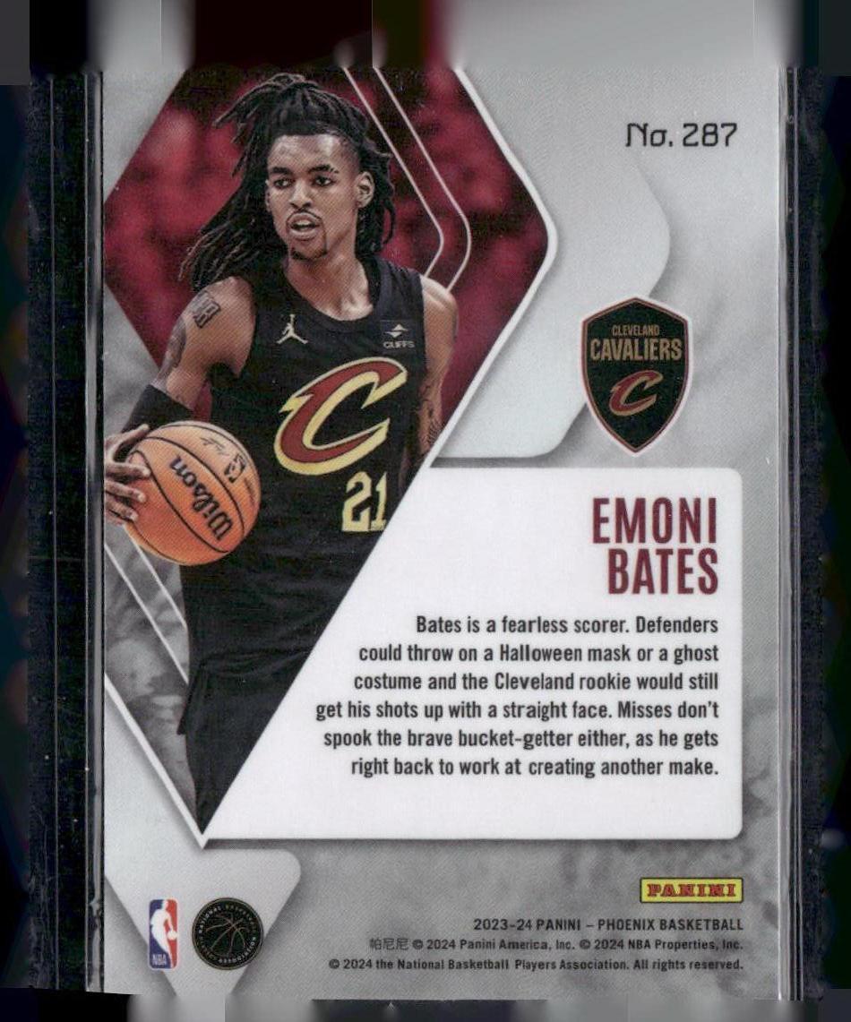 2023-24 Panini Phoenix #287 Emoni Bates
