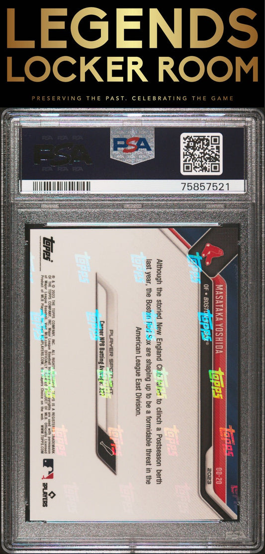 2023 Topps Now Road To Opening Day Masataka Yoshida PSA 10