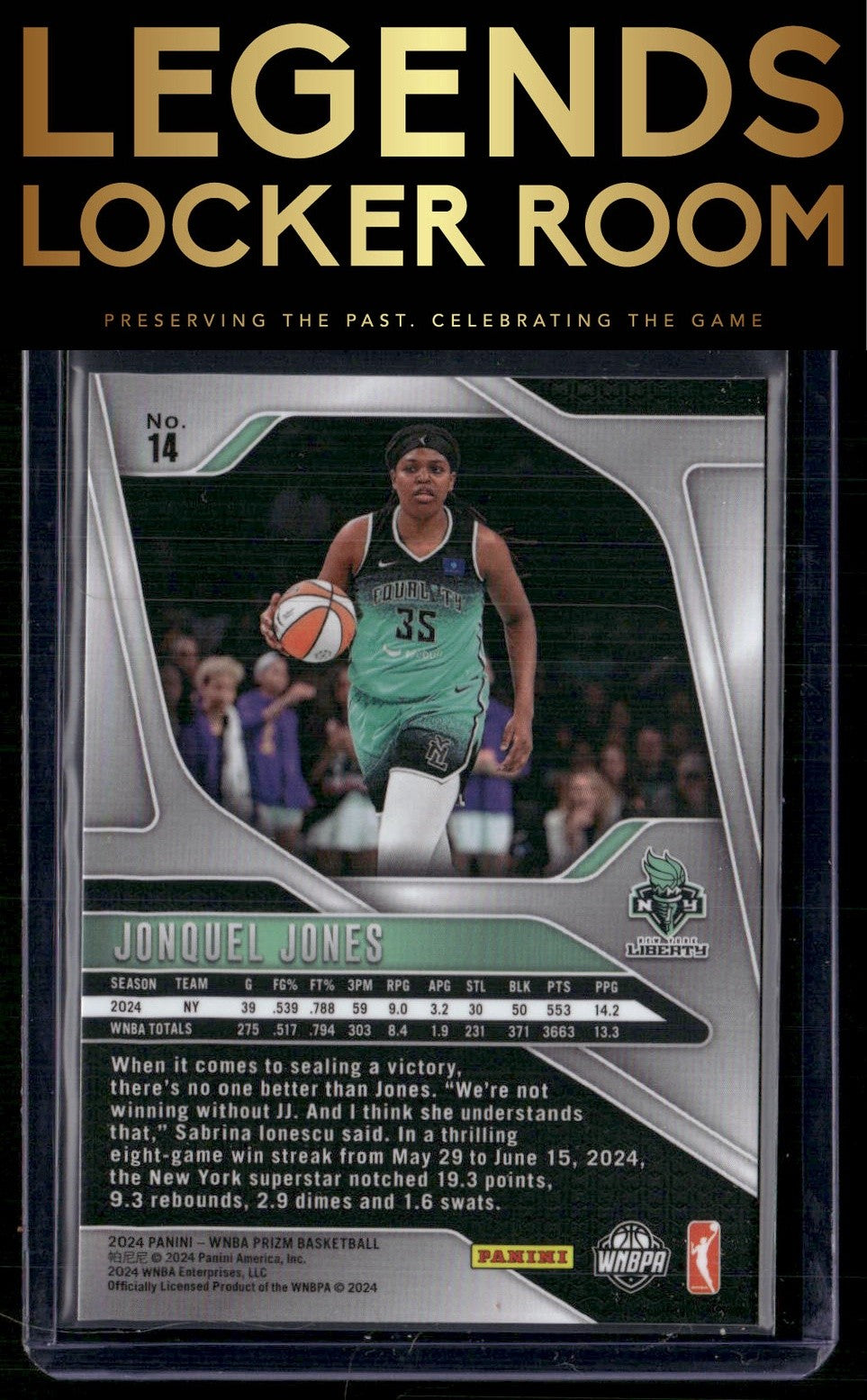 2024 Panini Prizm WNBA #14 Jonquel Jones