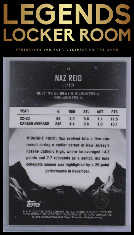2023-24 Topps Midnight #56 Naz Reid Twilight #/99