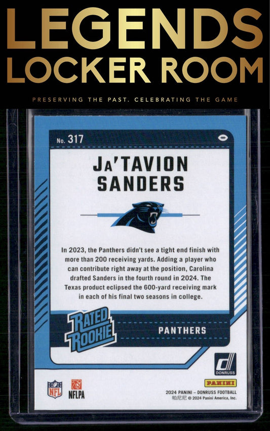 2024 Donruss #317 Ja'Tavion Sanders