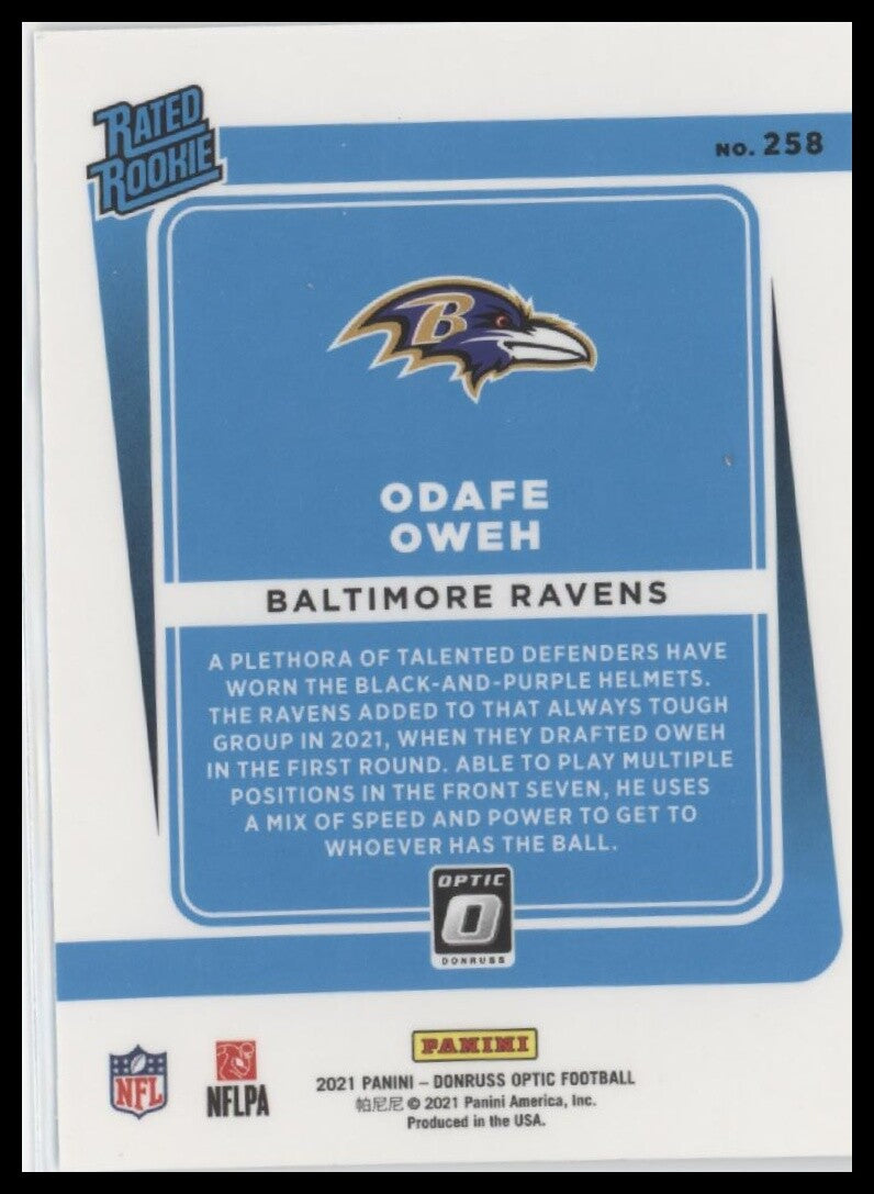 2021 Donruss Optic #258 Odafe Oweh