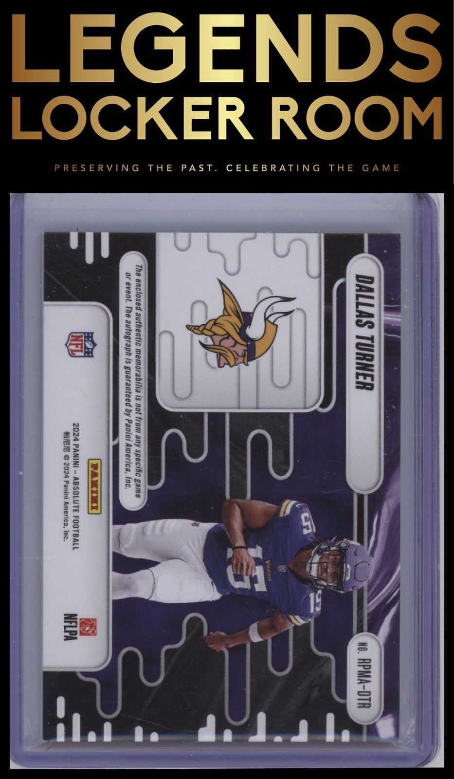 2024 Panini Absolute Dallas Turner Rookie Premiere Materials Autos Quad #/299