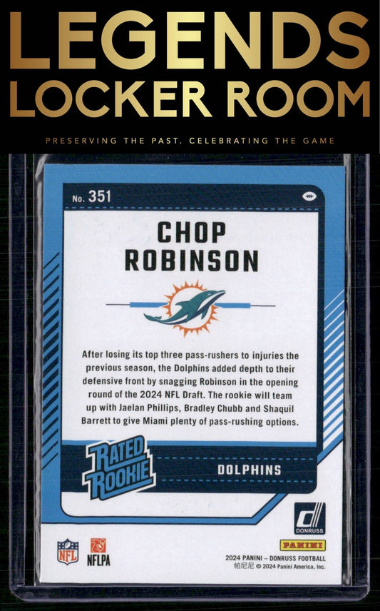 2024 Donruss #351 Chop Robinson
