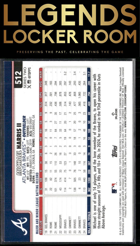 2025 Topps #512 Michael Harris II Sandglitter