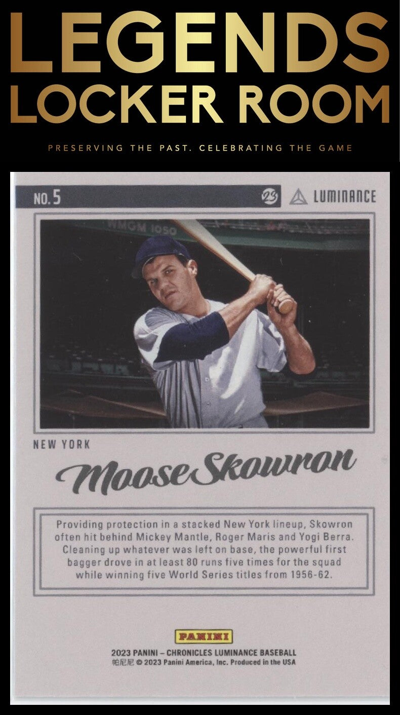 2023 Panini Chronicles: Luminance #5 Moose Skowron