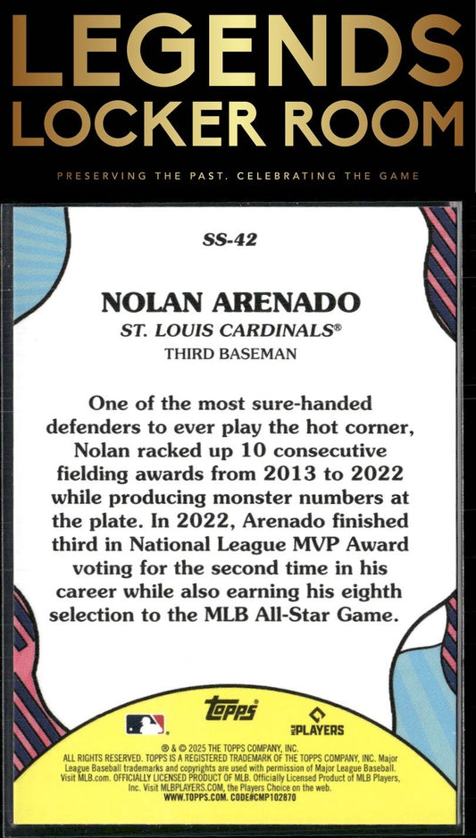 2025 Topps #SS-42 Nolan Arenado Summer Superstars