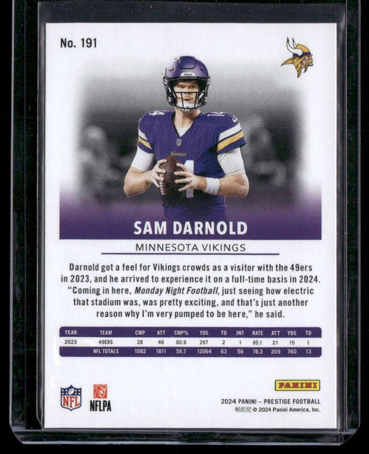 2024 Panini Prestige #191 Sam Darnold