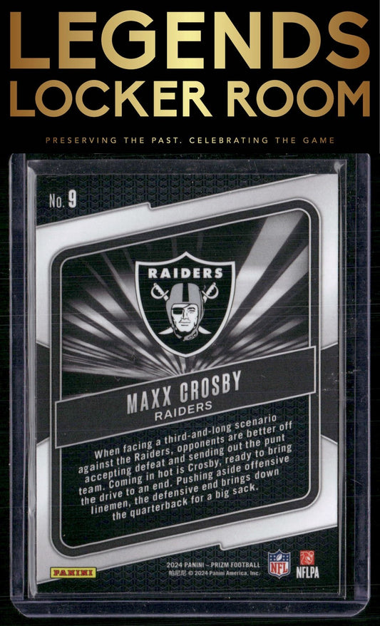 2024 Panini Prizm #9 Maxx Crosby Hype