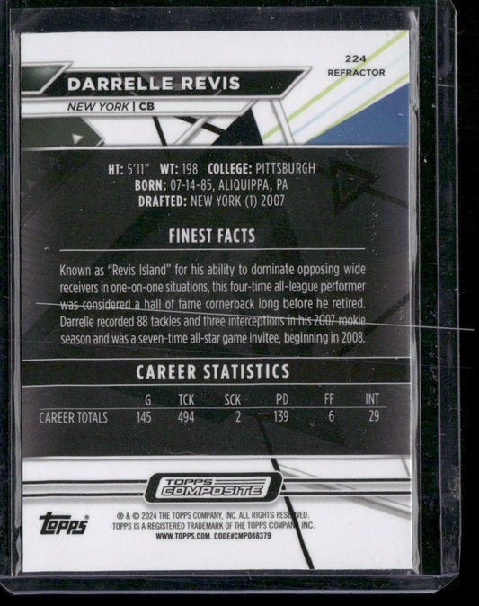 2023 Topps Composite #224 Darrelle Revis Finest Refractor