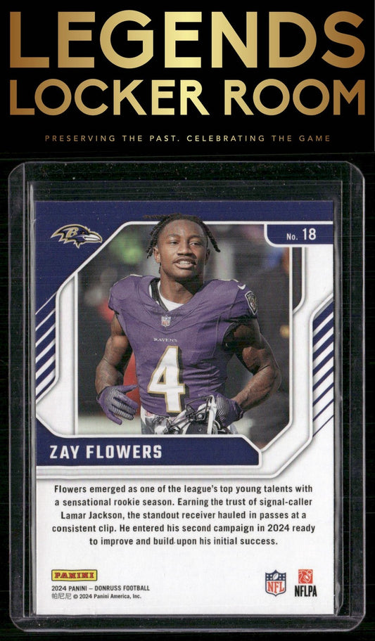 2024 Donruss #18 Zay Flowers The Elite Series